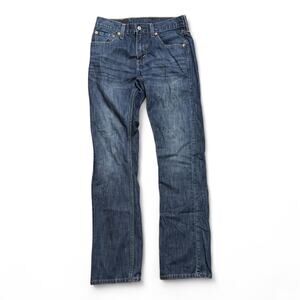 Levi’s Straight Leg Jeans – Mid Blue 2000s Whiskered Fade